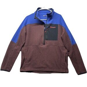 Cotopaxi Abrazo Half Zip Fleece Jacket Mens Size Large Colorblock Outdoors Cozy